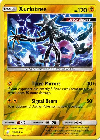 Xurkitree 70/236 Reverse Holo Rare - Pokemon Card - SM - Unified Minds