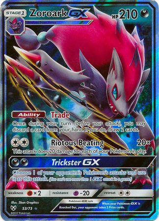 Zoroark GX 53/73 Ultra Rare - Pokemon Card - SM - Shining Legends