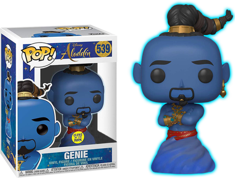 Funko Pop Genie Glow # 539 Aladdin Special Edition Disney Vinyl Figure