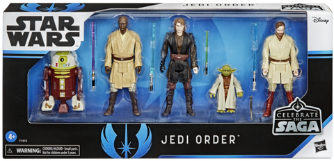 Star Wars Jedi Order Celebrate The Saga 5 Pack 3.75" Hasbro Action Figure