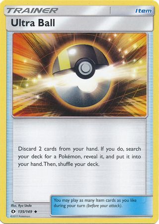 Ultra Ball 135/149 Uncommon - Pokemon Card - Base Set SM