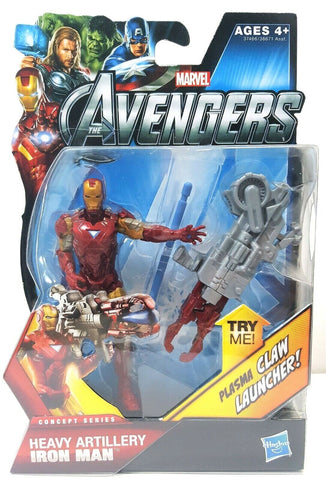 Heavy Artillery Iron Man Marvel Avengers Concept Series Hasbro 4" New