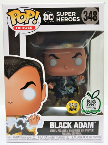 Funko Pop Black Adam Glow # 348 GITD Big Apple Exclusive Vinyl Figure DC Comics