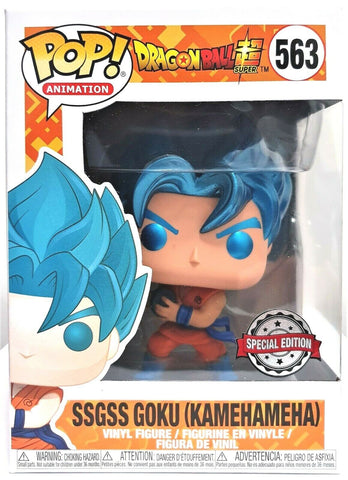 Funko Pop SSGSS Goku Kamehameha Metallic # 563 Dragonball Super Brand New