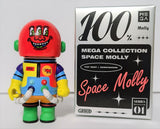 Space Molly Keith Haring Mega Collection 100% Series 1 Pop Mart Opened Blind Box Art Toy