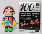 Space Molly Keith Haring Mega Collection 100% Series 1 Pop Mart Opened Blind Box Art Toy