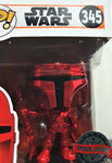 Funko Pop The Mandalorian Red Chrome # 345 Exclusive Vinyl Figure