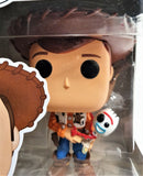 Funko Pop Sheriff Woody Holding Forky # 535 Toy Story 4 Vinyl Figure Disney