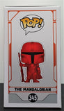 Funko Pop The Mandalorian Red Chrome # 345 Exclusive Vinyl Figure