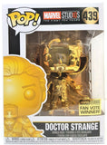 Funko Pop Doctor Strange Gold Chrome # 486 Marvel Studios The First Ten Years Vinyl Bobble Head Figure