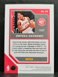 Onyeka Okongwu # 96 Rookie Threads Green 2020-21 Chronicles Panini NBA Card