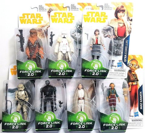 Star Wars Stormtrooper Mimban Force Link 2.0 Set of 7 Hasbro 3.75" Action Figure