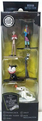 The Nightmare Before Christmas 5­ Pack Figure Nano Metalfigs 1.5"