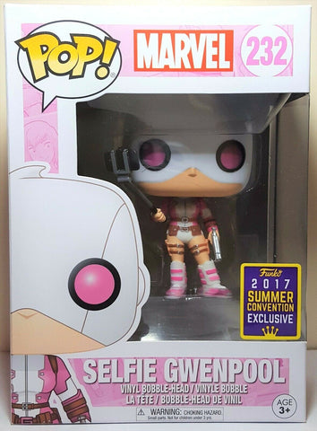 Funko Pop Selfie Gwenpool # 232 Marvel SDCC 2017 Summer Convention Vinyl Figure