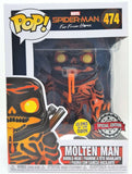 Funko Pop Molten Man Glow Special Edition # 474 Marvel Spider-Man Far From Home