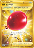 Trainer Item Air Balloon 213/202 Gold Secret Rare Base SWSH