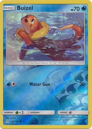 Buizel 35/156  Reverse Holo Common - Pokemon Card - SM - Ultra Prism