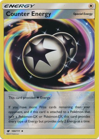 Counter Energy 100/111 Uncommon Reverse Holo Foil - Pokemon Card - SM - Crimson Invasion