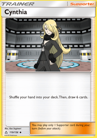 Cynthia 119/156 Trainer Uncommon - Pokemon Card - SM - Ultra Prism