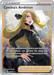 Pokemon Card Cynthia's Ambition 169/172 Trainer Full Art Brilliant Stars SWSH