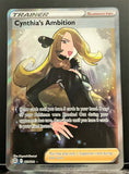 Pokemon Card Cynthia's Ambition 169/172 Trainer Full Art Brilliant Stars SWSH