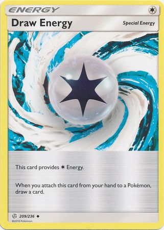 Draw Energy 209/236 Uncommon - Pokemon Card - SM - Cosmic Eclipse