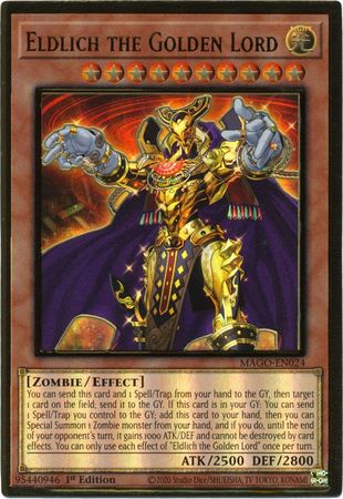 Eldlich The Golden Lord MAGO-EN024 1st Edition Premium Gold Rare - Yu-Gi-Oh! TCG - MAGO