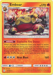 Emboar 33/236 Rare - Pokemon Card - SM - Cosmic Eclipse