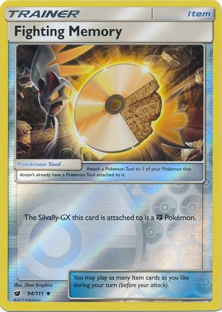 Fighting Memory 94/111 Uncommon Reverse Holo Foil - Pokemon Card - SM - Crimson Invasion