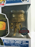 Funko Pop Master Chief With Cortana Metallic Gold # 07 Halo Special Edition Exclusive