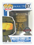 Funko Pop Master Chief With Cortana Metallic Gold # 07 Halo Special Edition Exclusive