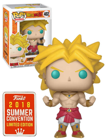 Funko Pop Super Saiyan Broly #402 Dragon Ball Z SDCC 2018 Exclusive