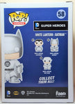 Funko Pop White Lantern Batman Glows in The Dark # 58 DC Comics Super Heroes