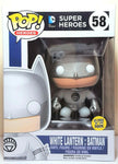 Funko Pop White Lantern Batman Glows in The Dark # 58 DC Comics Super Heroes