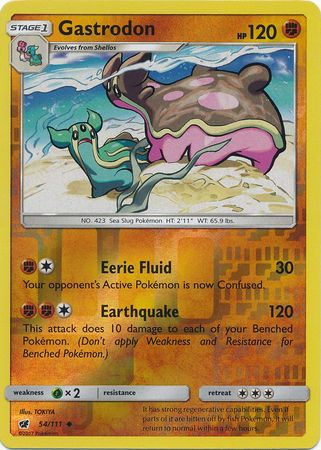 Gastrodon 54/111 Uncommon Reverse Holo Foil - Pokemon Card - SM - Crimson Invasion