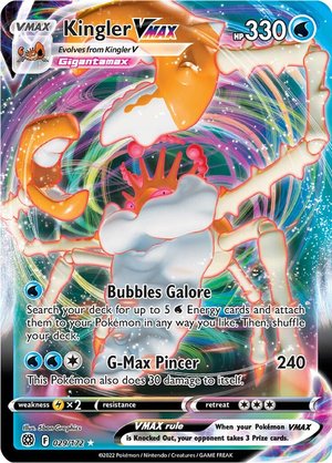 Kingler VMAX 029/172 Ultra Rare - Pokemon Card - SWSH - Brilliant Stars