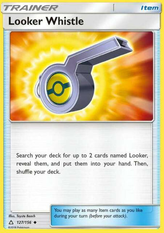 Looker Whistle 127/156 Uncommon Trainer - Pokemon Card - SM - Ultra Prism