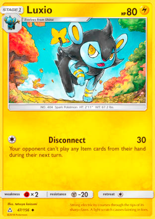 Luxio 47/156 Uncommon - Pokemon Card - SM - Ultra Prism