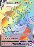 Pokemon Card Dracozolt VMAX 210/203 Rainbow Hyper Rare Evolving Skies SWSH