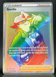 Pokemon Card Gordie 223/203 Trainer Rainbow Rare Evolving Skies SWSH