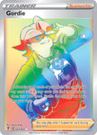 Pokemon Card Gordie 223/203 Trainer Rainbow Rare Evolving Skies SWSH