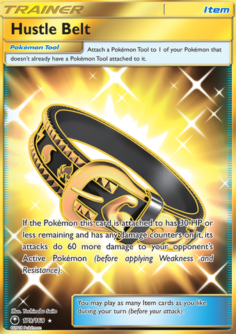 Pokemon Card Hustle Belt 179/168 Gold Secret Rare Celestial Storm SM