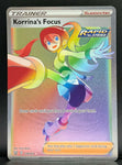 Pokemon Card Rapid Strike Korrina's Focus 174/163 Rainbow Rare Trainer Battle Styles SWSH - Pokemon Card