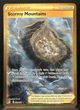 Pokemon Card Stormy Mountains 232/203 Gold Secret Rare Evolving Skies SWSH 