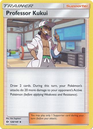 Professor Kukui 128/149 Uncommon - Pokemon Card - Base Set SM