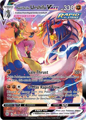 Pokemon Card Rapid Strike Urshifu VMAX TG21/TG30 Full Art Brilliant Stars SWSH