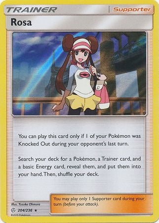 Rosa 204/236 Holo Rare - Pokemon Card - SM - Cosmic Eclipse