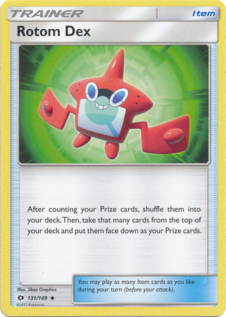 Rotom Dex 131/149 Uncommon - Pokemon Card - Base Set SM