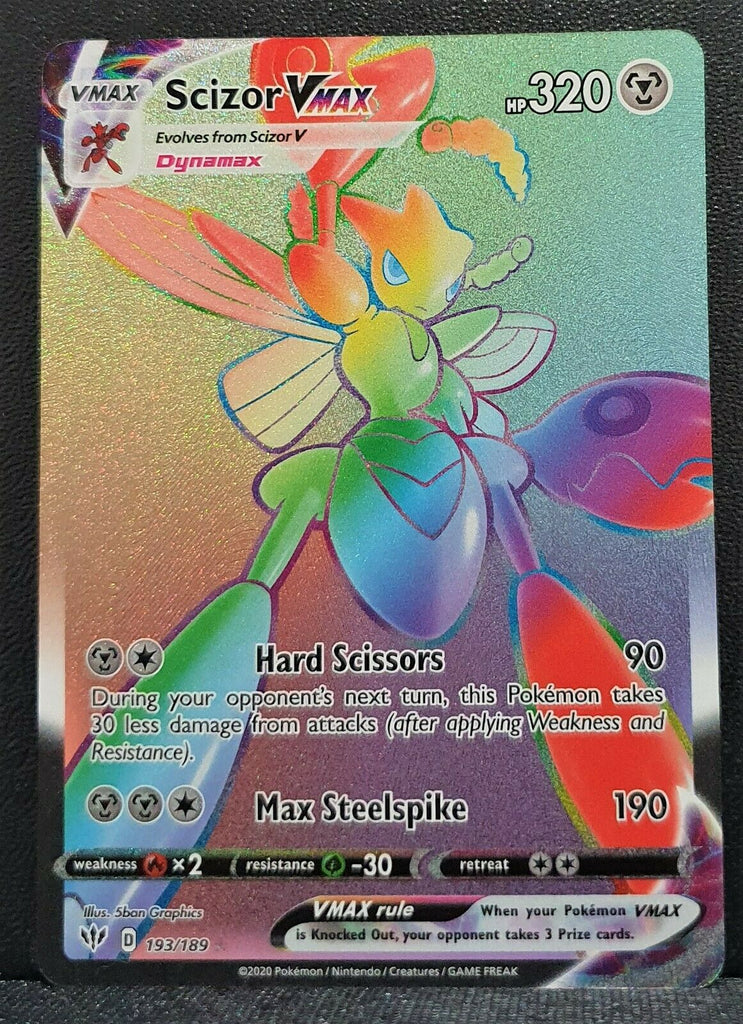 Carta Pokemon Scizor VMAX Português 119/189 Card Original Copag