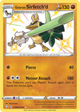 Pokemon Card Sirfetch'd SV064/SV122 Shiny Holo Rare Shining Fates SWSH